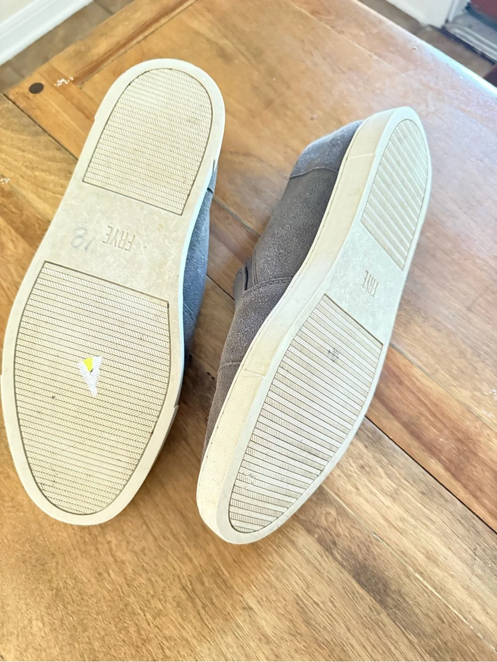 Frye Gemma Cap Slip On Suede Shoes Loafers Women’s Size 10 Grey Brown